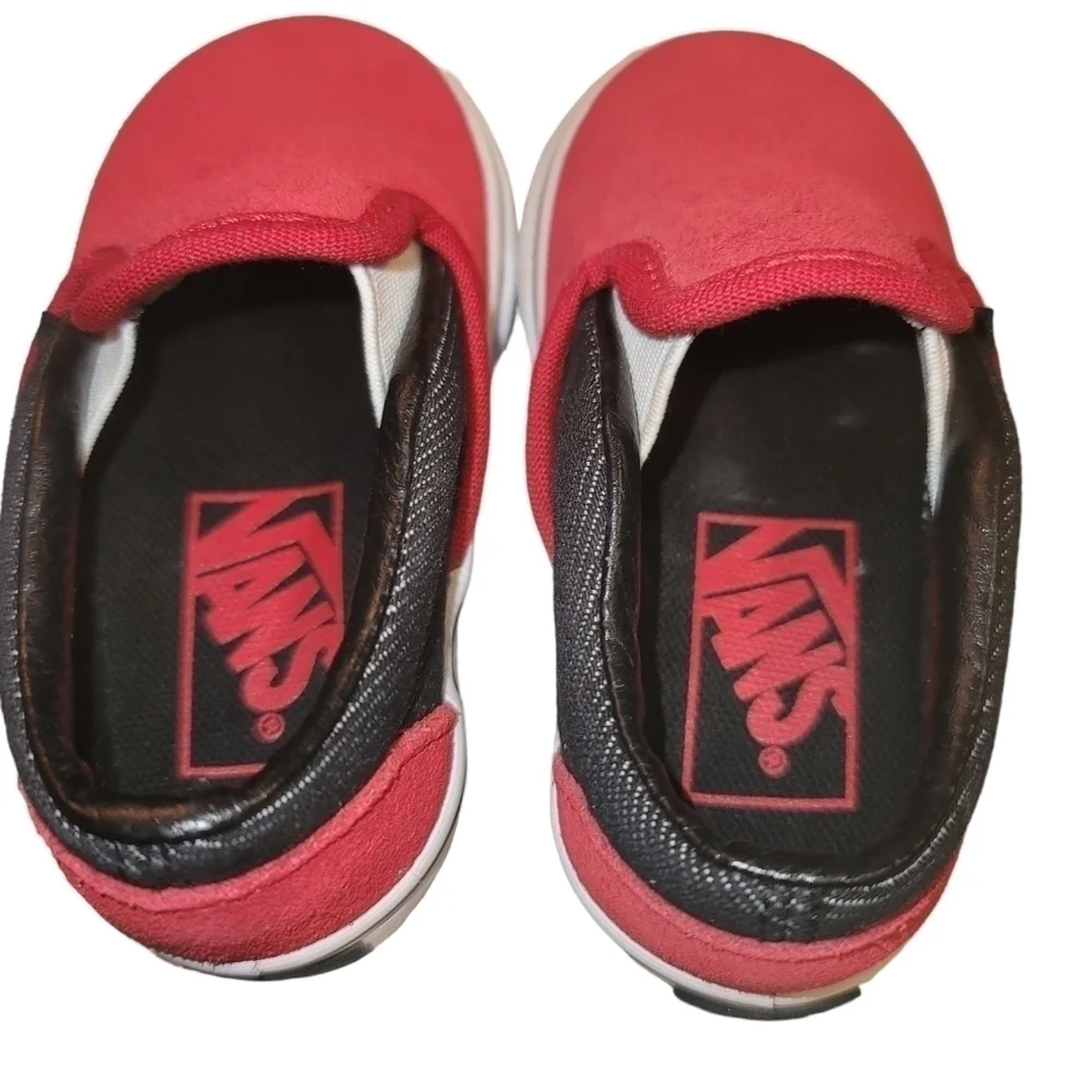 VAN suede racing slip on shoes